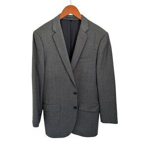 J.Crew Ludlow Mens Gray Tollegno 1900 Wool Blend Blazer Suit Jacket 40R Classic